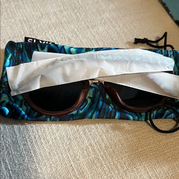 SLYK SHADES bombshell abalone sunglasses blue green - Picture 8 of 12